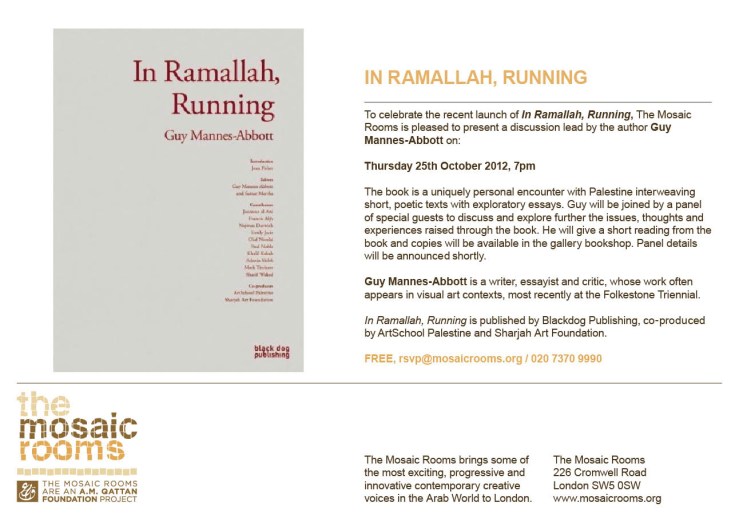 In Ramallah, Running GM-A